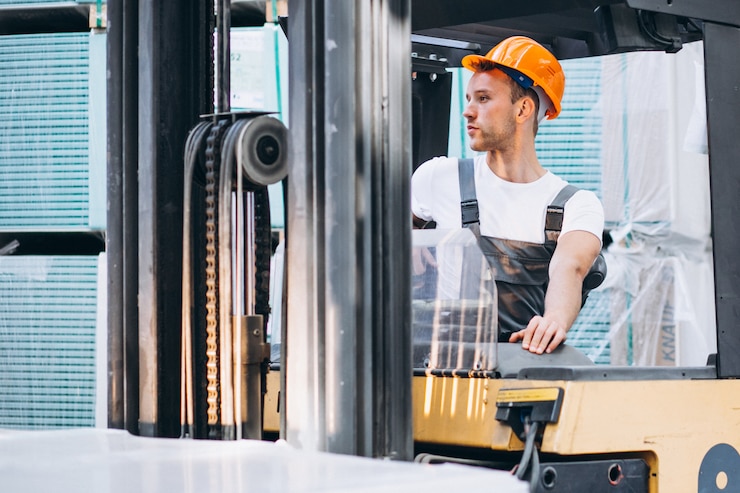 1950s british telehandler forklift